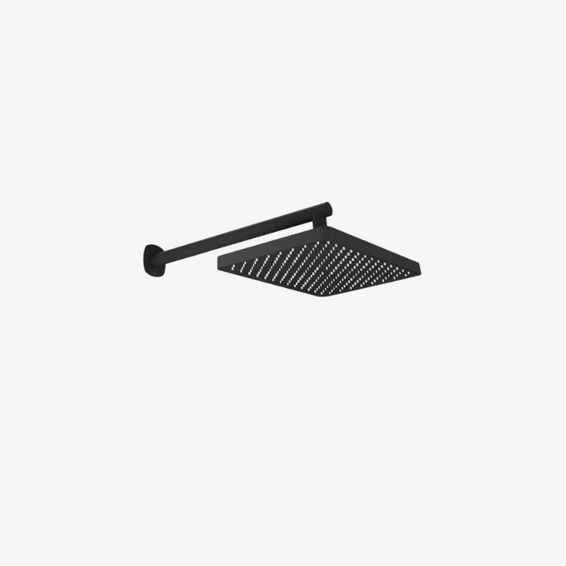 VADO Cameo Brass Rectangular Fixed Shower Head with Wall Mounted Arm 300 x 200 mm
