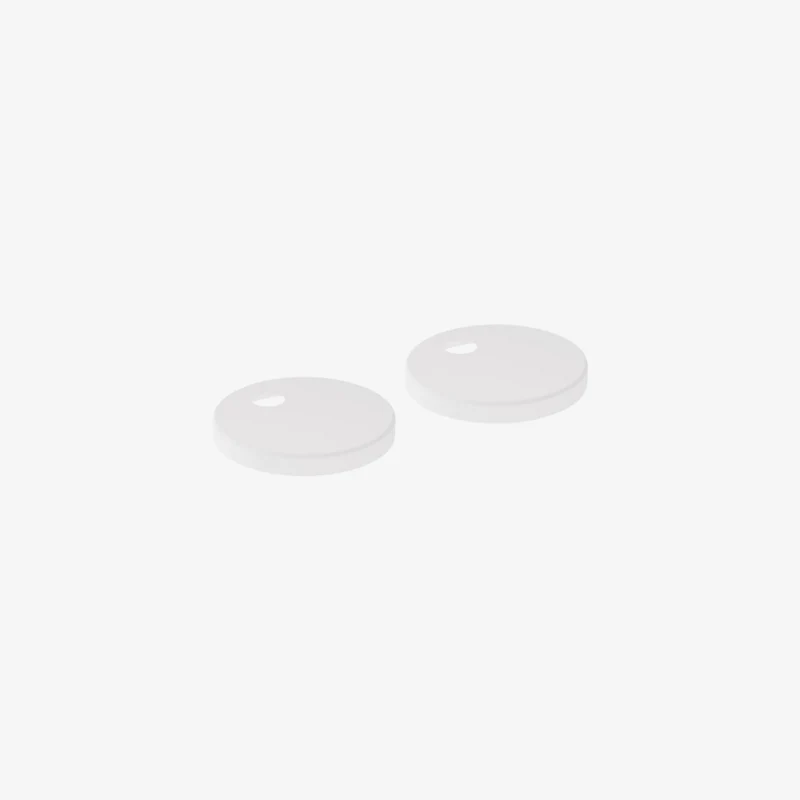 VADO Cameo Matt White Round Toilet Seat Hinge Cover 5.5mm x 45mm x 45mm