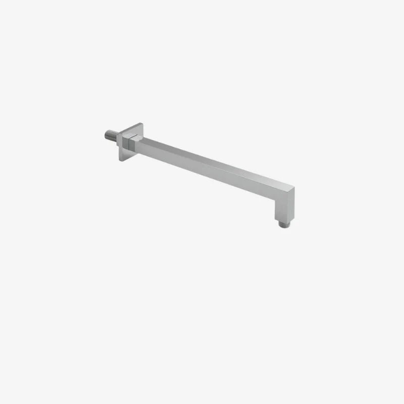 VADO Chrome Brass Square Easy Fit Wall Mounted Shower Arm 390 x 63 x 60 mm