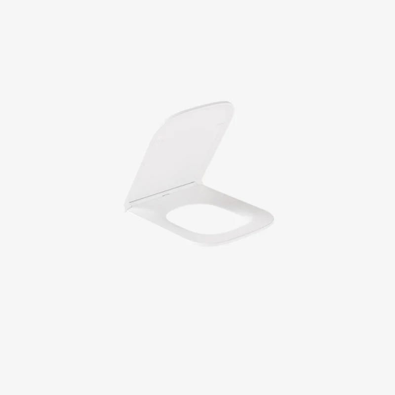 VADO Cameo Gloss White Soft Square Slimline Soft-Close Quick-Release Toilet Seat 348 x 426 mm