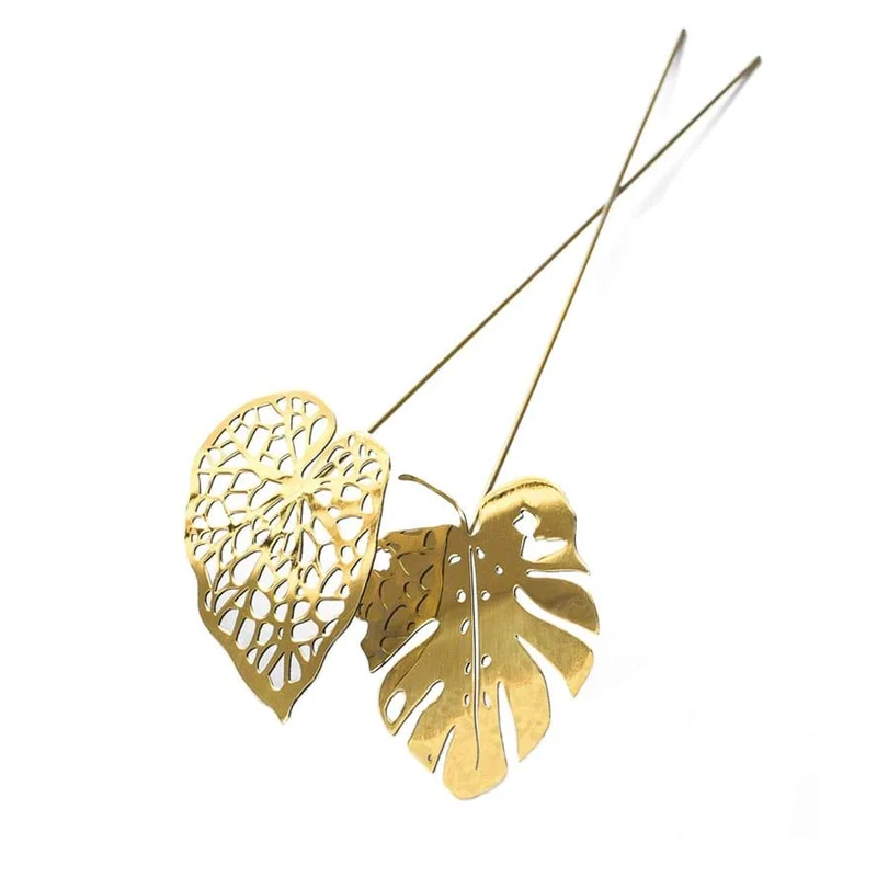 Brass Leave 2-Pack