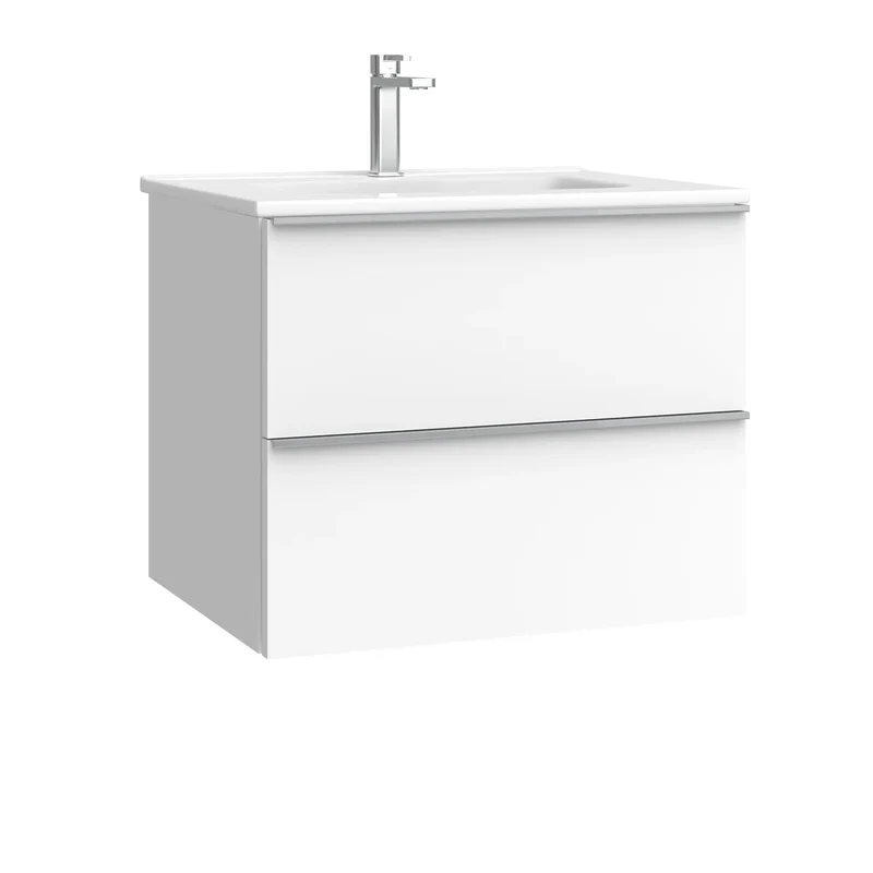 Kommod & Tvättställ 60 cm Tenfors Harmoni Vit Matt