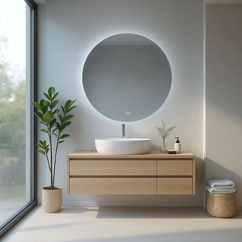 Badrumsspegel Rund Imfri LED 100 cm Tenfors Verona