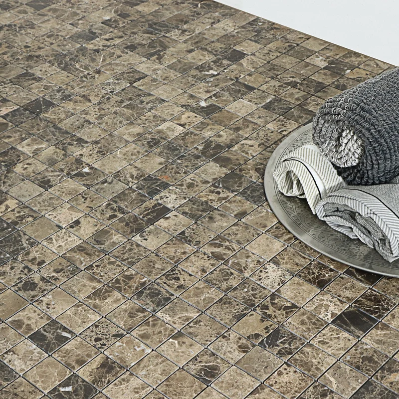 Mosaik Marmor Emperador 4,8x4,8