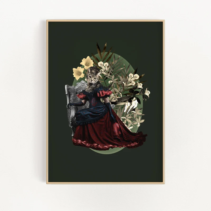 Cat Queen Mörkgrön | Veska