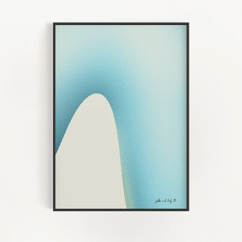 Vågig gradient - Marin | Veska