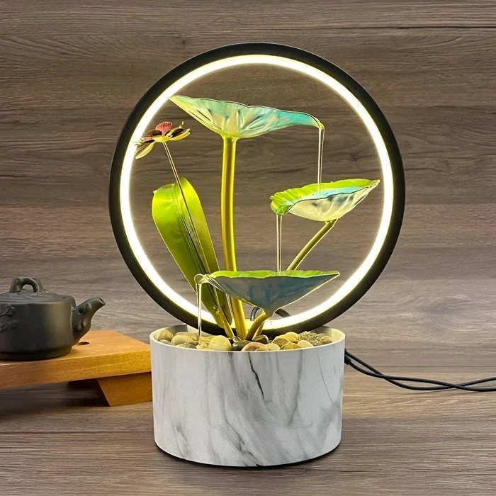 GlowCascade - lugnande vattenfall bords-lampa Veska