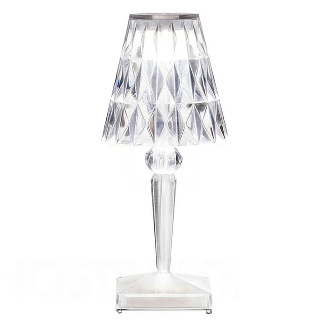 Akryl Crystal Bordslampa – Konstnärlig Design, Dimmbar, Energibesparande, Ideal för Vardagsrum eller Sovrum | Veska