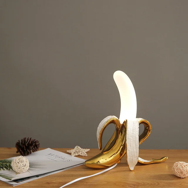 Dekorativ Bananlampa – Modern Bordslampa för Stilig Interiördesign | Veska