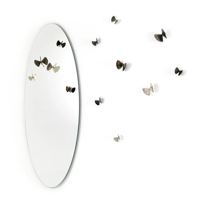 Mirror with Clothes Hangers BICE by Roberto Mora for Mogg