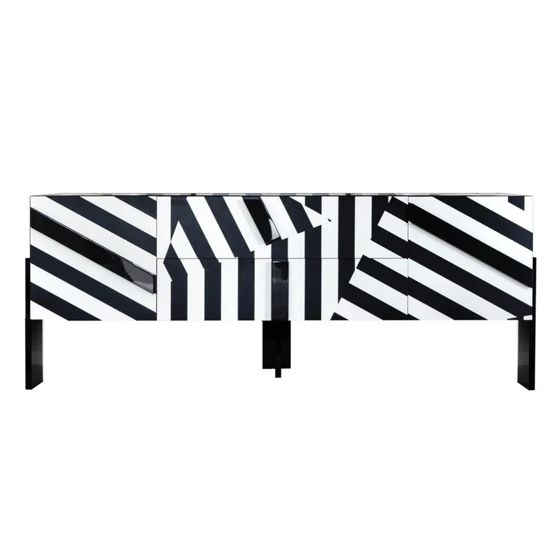 Cabinet ZIQQURAT 95x246 STRIPES by DriadeLab for Driade