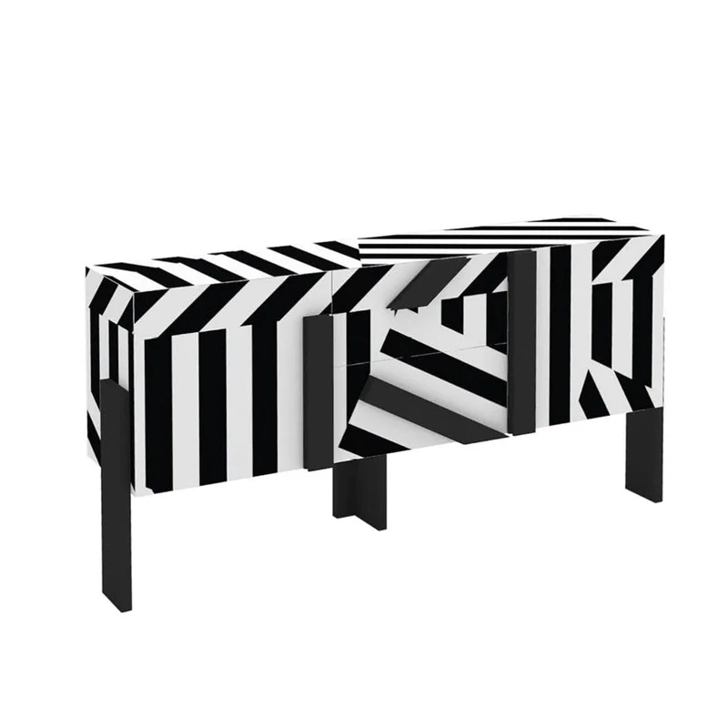 Cabinet ZIQQURAT 95x186 STRIPES by DriadeLab for Driade