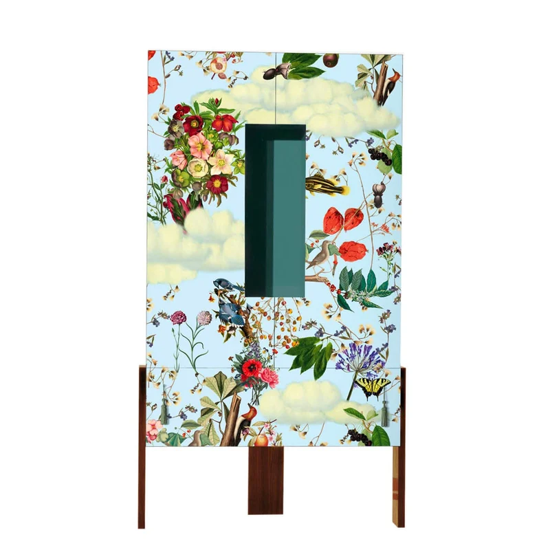 Cabinet ZIQQURAT 200x107 FLOWERS by DriadeLab for Driade