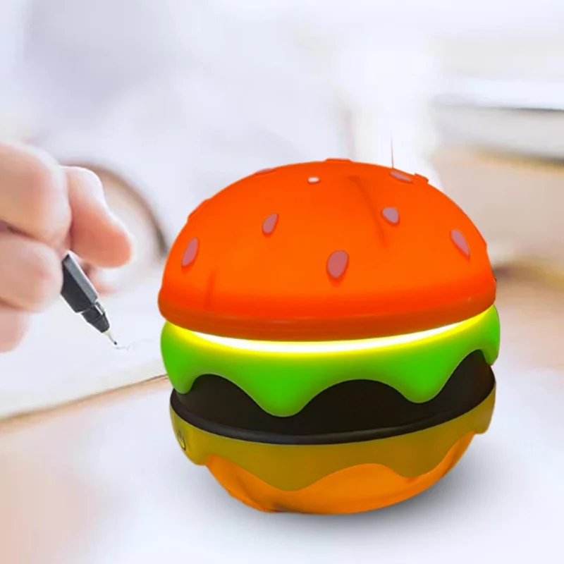 Fällbar Trådlös Unik Hamburger Bordslampa | Veska