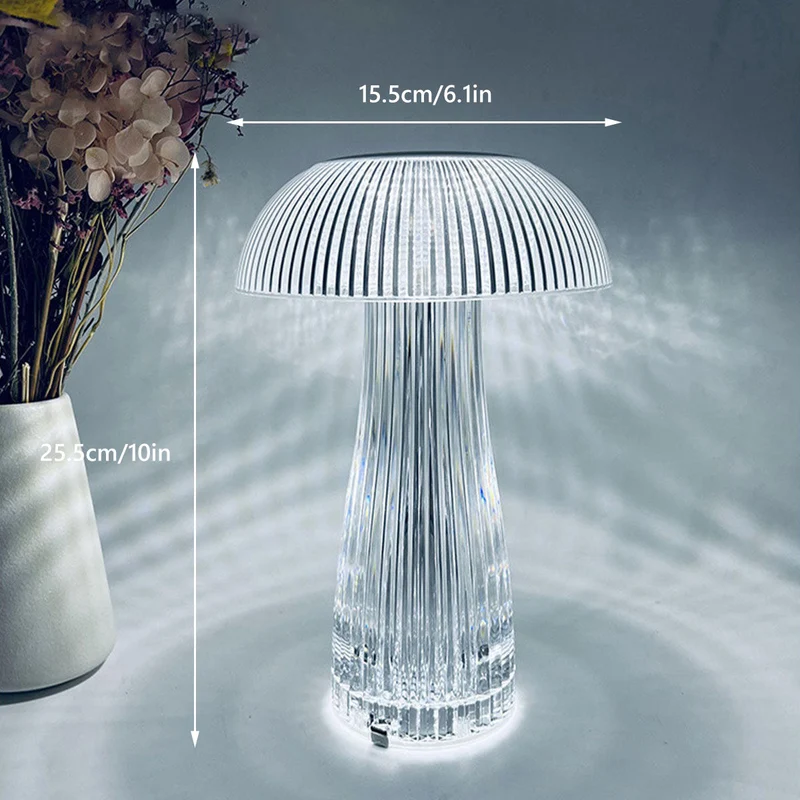 Uppladdningsbar LED svampbordslampa | Veska