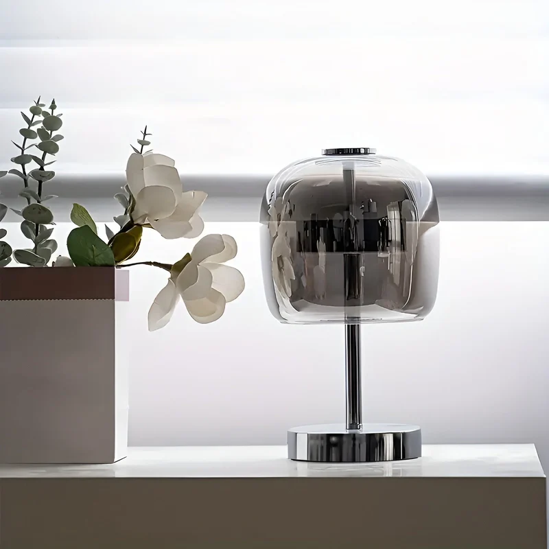 Modern glas elektropläterad ambient ljuslampa | Veska