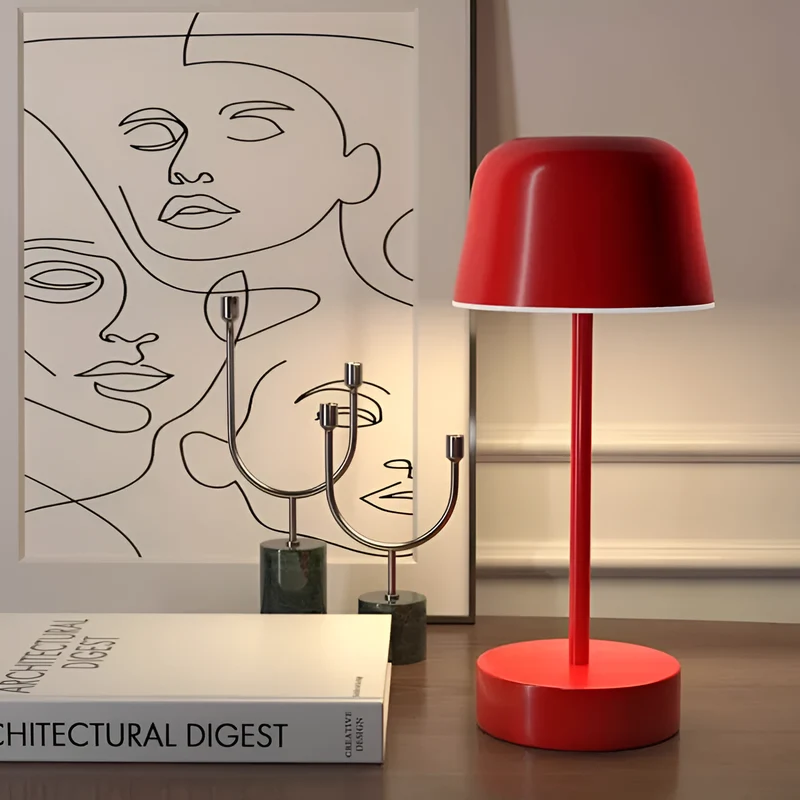 Trådlös LED Bordslampa i Retrodesign | Veska