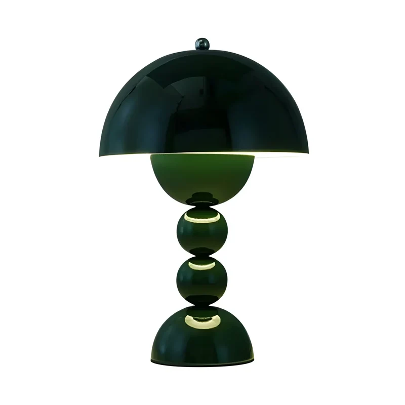 Modern Bordslampa i Skandinavisk Design med Guld Accenter | Veska