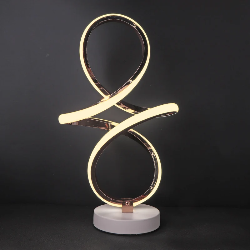 InfinityGlow – LED Spiral Table Lamp med oändlig design | Veska
