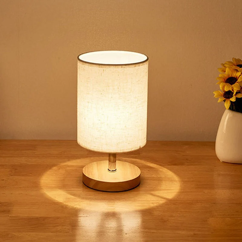 Stilren Minimalistisk Bordslampa - LinenWood | Veska