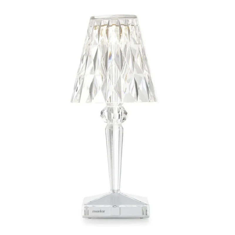 Chic bordslampa med kristalldesign - CrystalLuxe | Veska