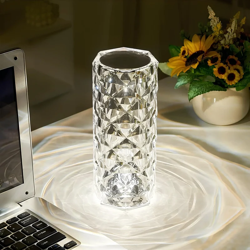 Kristallbordslampa med touchkontroll - Aurora | Veska