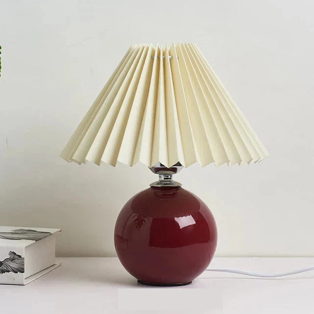 Klassisk Bordslampa med Vikbar Lampskärm för Varm Ljus | Veska