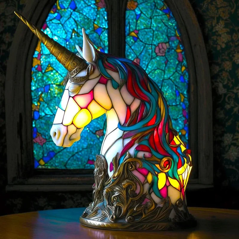 LED Hund Bordslampa – Modern Resin Design | Veska