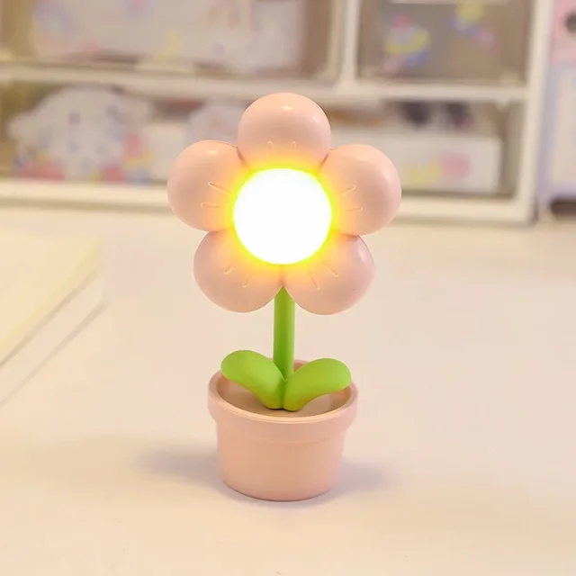 BloomAura – Elegant Petite Blomsterbordslampa för Mjuk Belysning | Veska