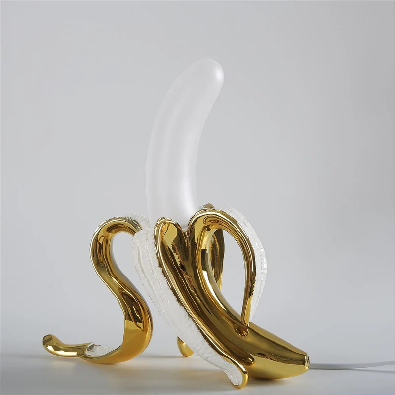 GoldenBanana - Elegant Art Deco Bordslampa | Veska