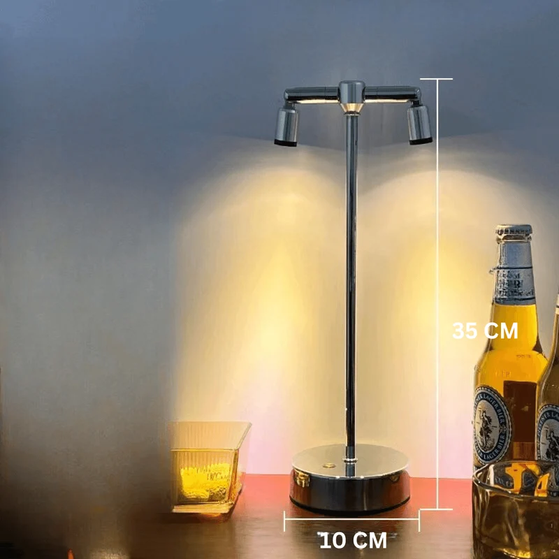 VibeLume - Vintage Touch-Styrd Bordslampa | Veska