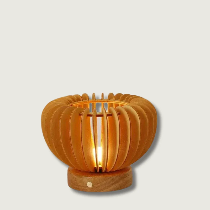 WoodFlex - Flexibel Träbordslampa | Veska