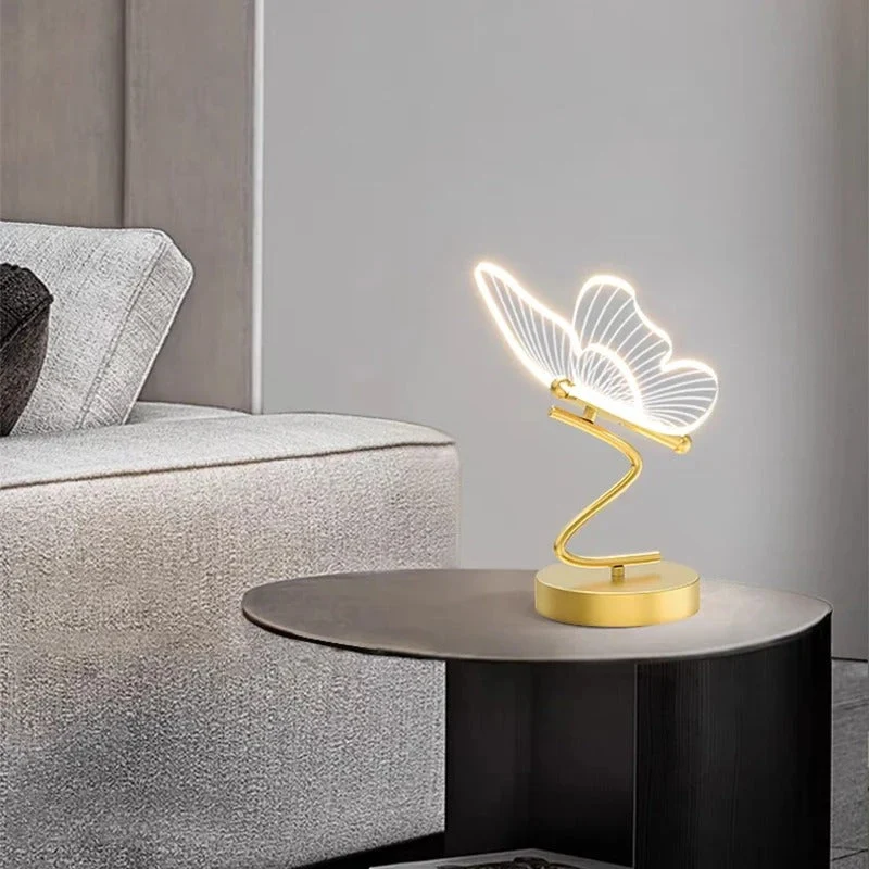Aetherwing™ | LED Fjäril Bords lamp | Modern Design med Justerbar Ljusstyrka | Perfekt för Vardagsrum & Sovrum | Veska