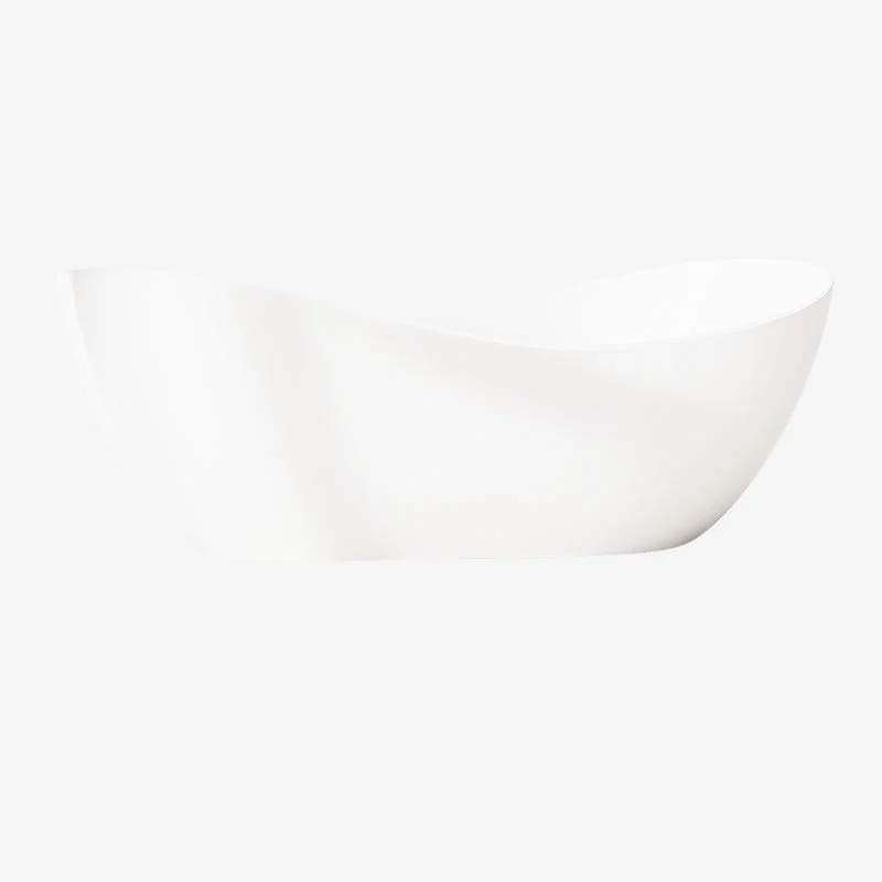 CLEA Beta Acrylic Freestanding Bathtub Glossy White with Overflow & Pop-Up Waste 1800 x 890 x 745 mm