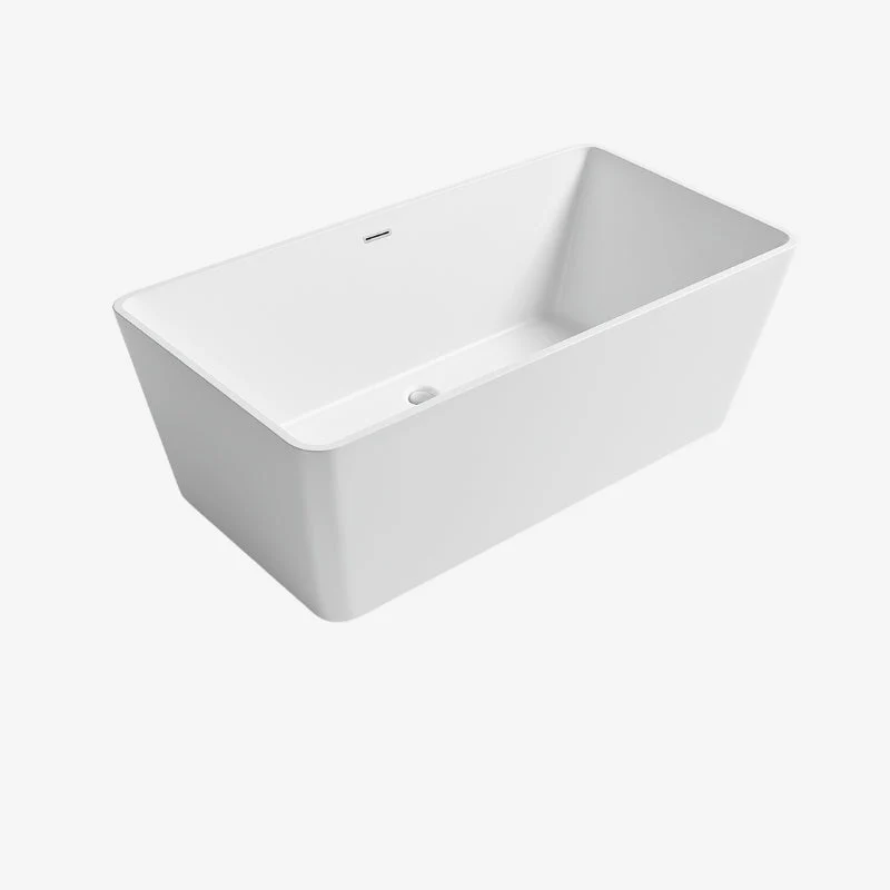 CLEA Sapphire Acrylic Freestanding Bathtub White with Pop-Up Drain & Plastic Siphon 1700 x 700 x 580 mm