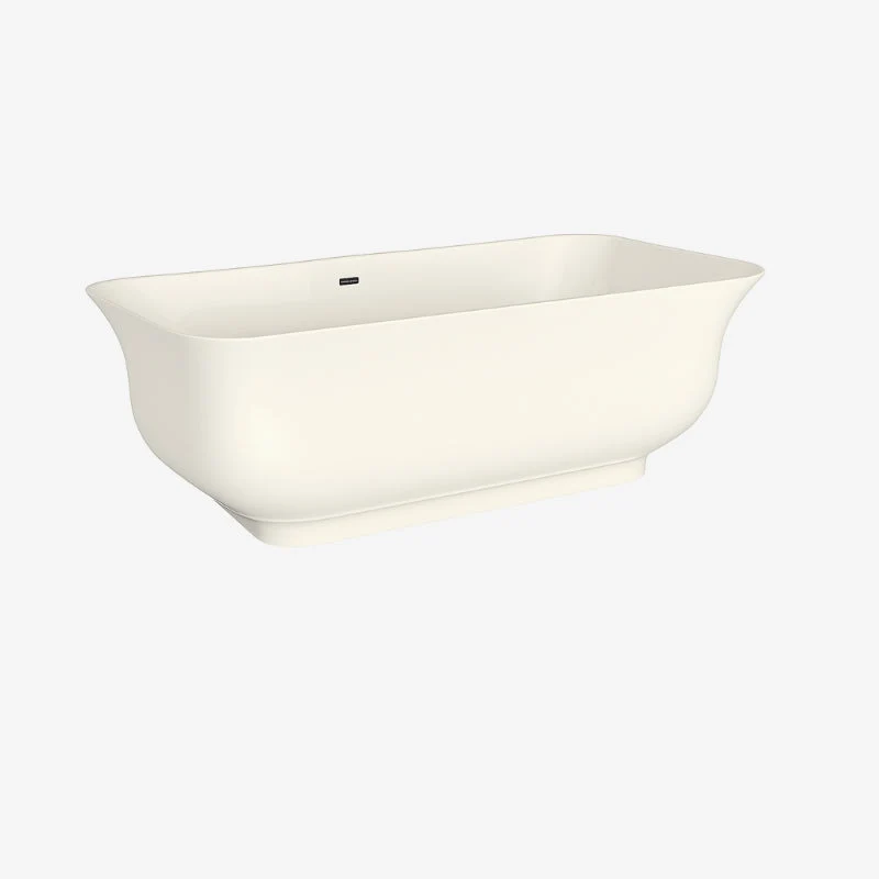 CLEA Vienna Acrylic Freestanding Bathtub High-Gloss White with Overflow & Pop-Up Waste 1700 x 450 x 580 mm