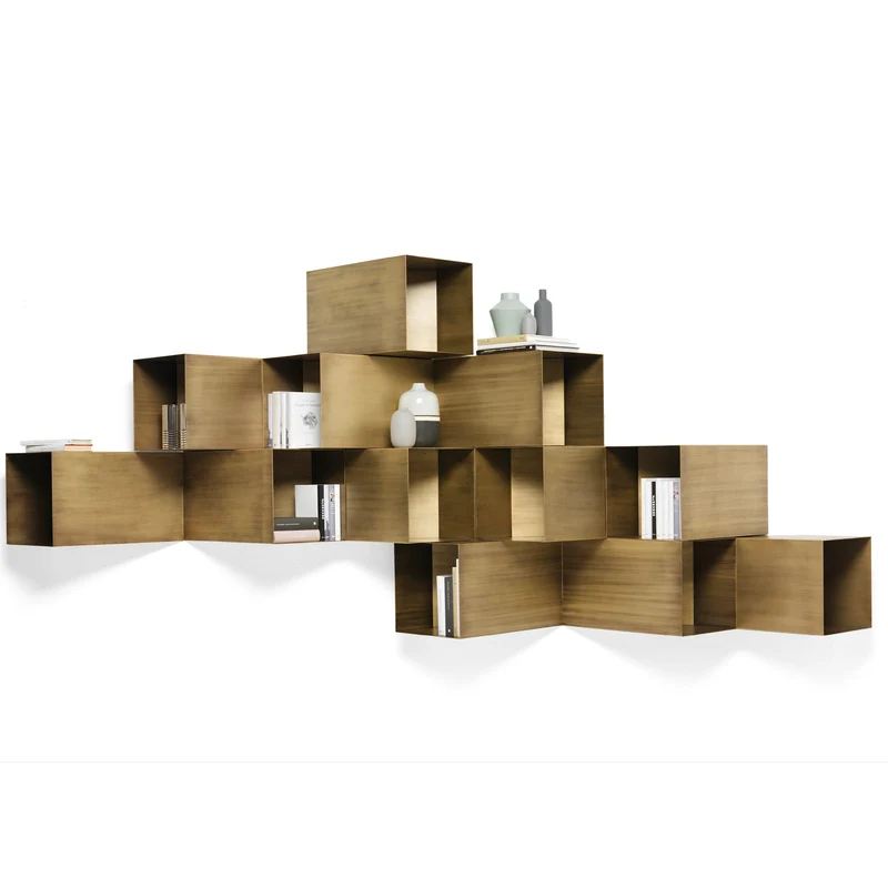 Wall-Mounted Metal Storage Unit CELLULA 4 by Studio PANG for Mogg