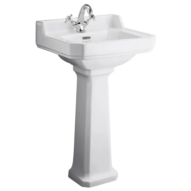 Tvättställ Fitzroy 50 Cm Med Piedestal