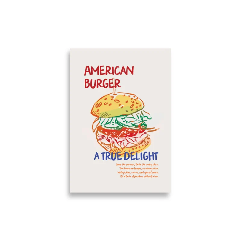 Amerikansk Burger, En Sann Njutning | Veska