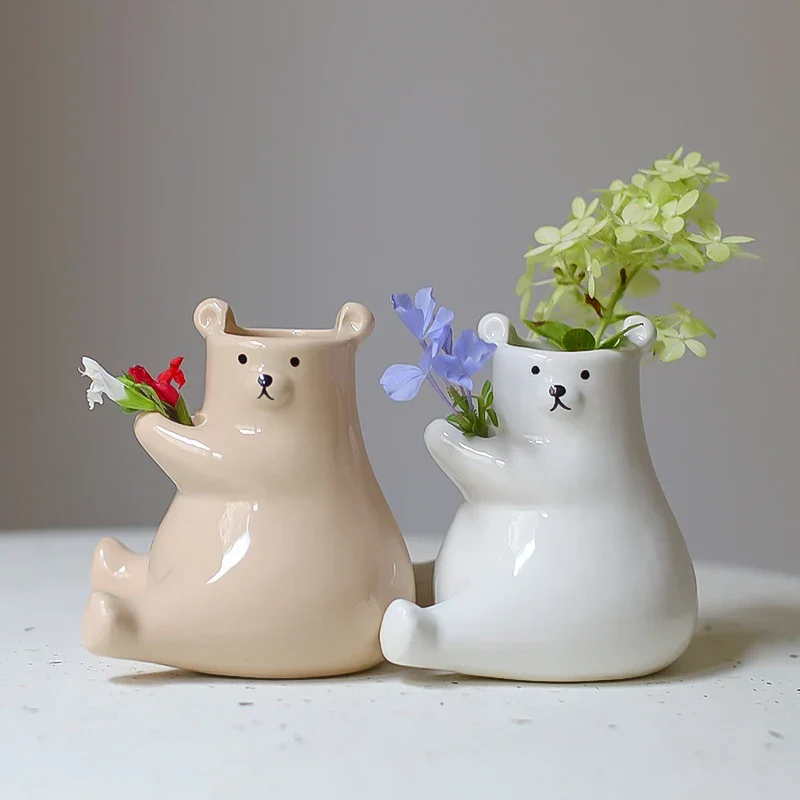 Björnen med blomvas | Veska