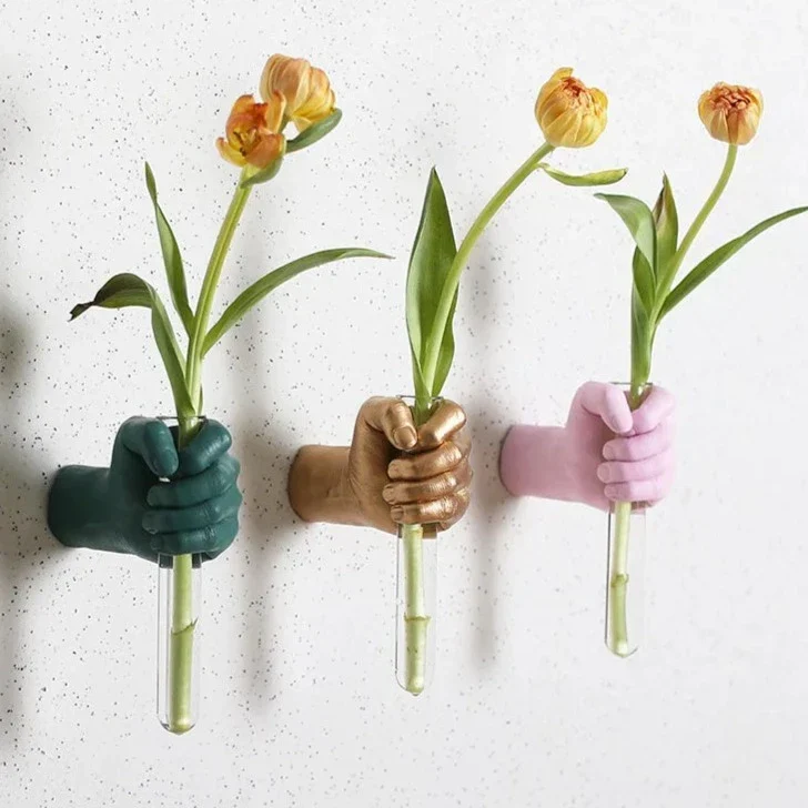 Flower Grab Väggvas | Veska