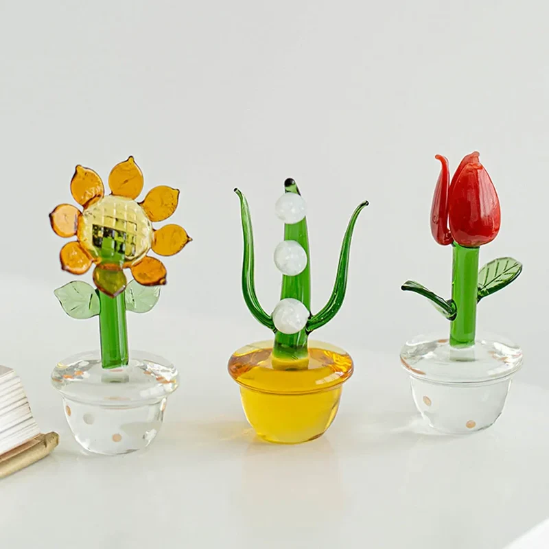 Växter med kruka glas ornament | Veska