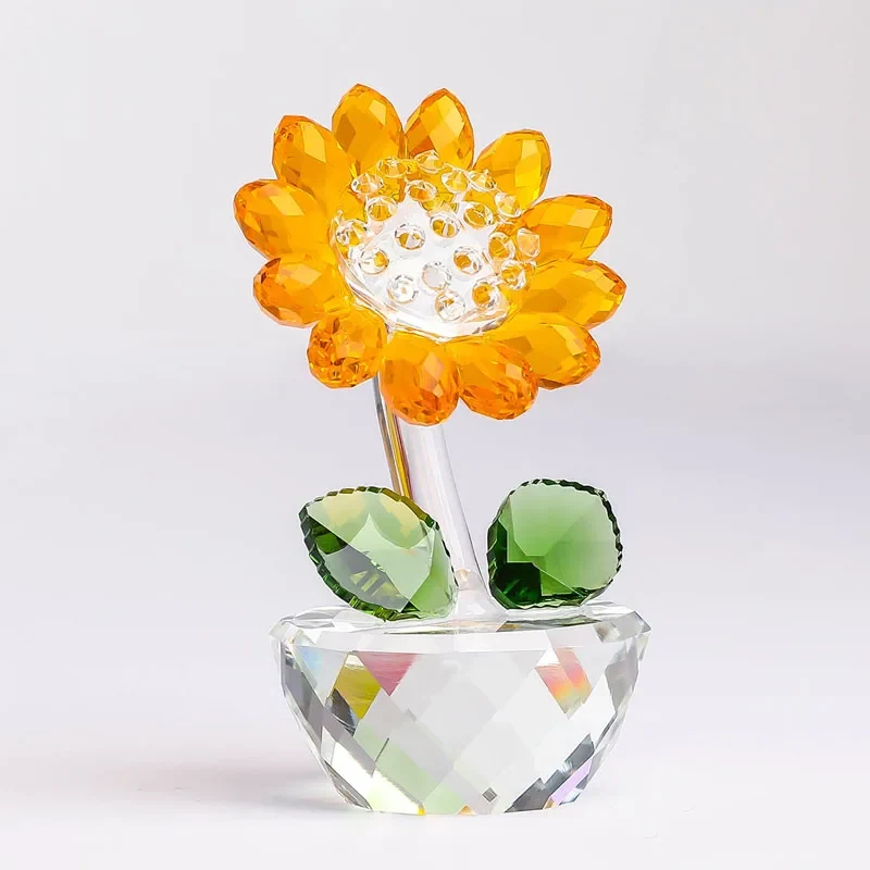 Crystal Glass Sunflower | Veska