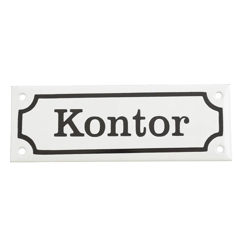 Emaljskylt Kontor