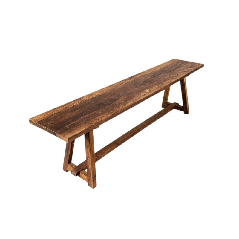 Träbänk vintage teak Ingrid