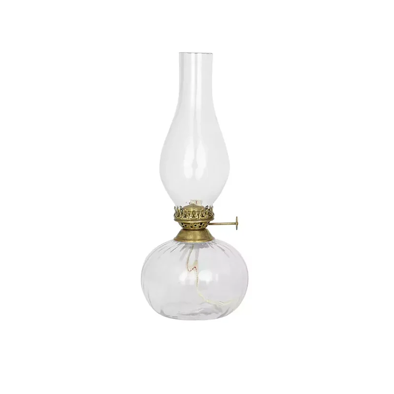 Fotogenlampa Elisabeth Rund Liten Antik Mässing