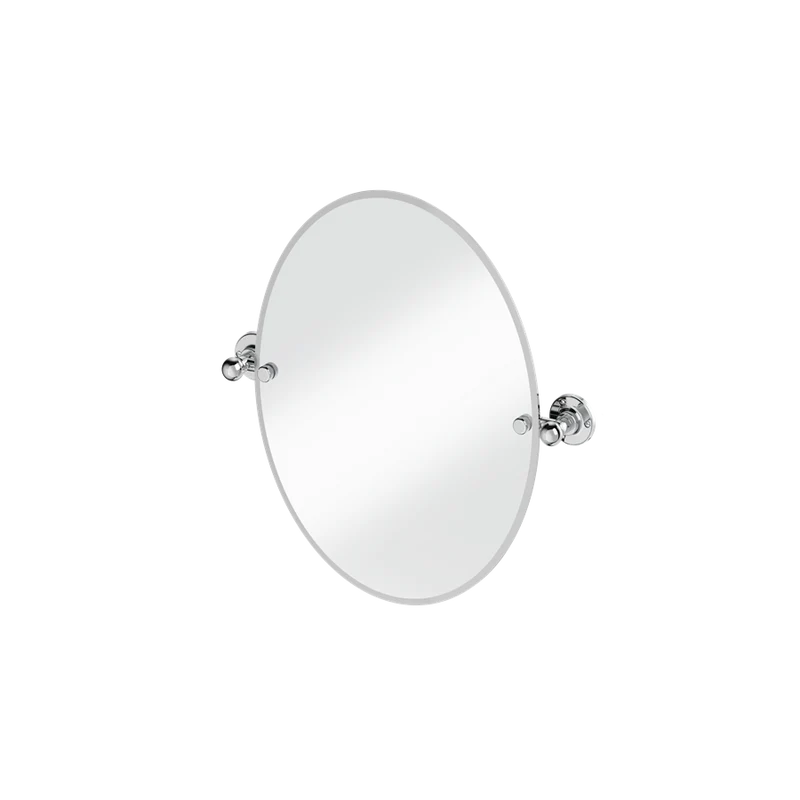 Burlington spegel oval 50x40 cm med väggfästen