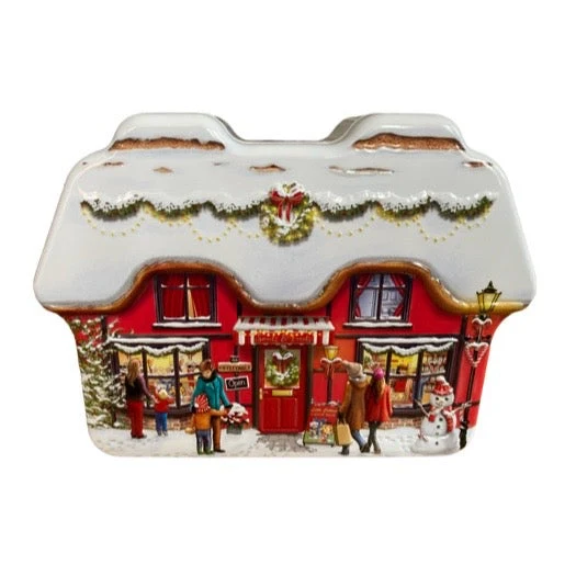 Plåtburk för julgodis - godisbutik