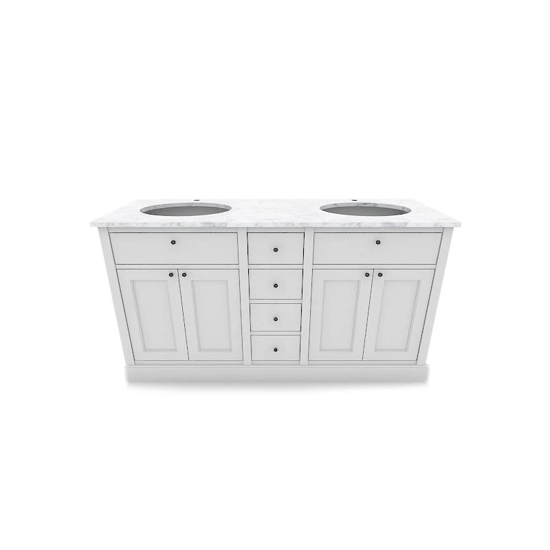 Dubbelkommod Agnes Stormy Grey