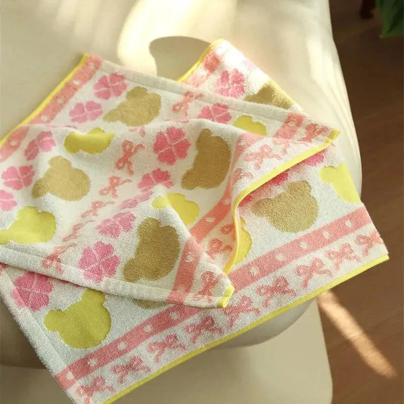Söt Liten Björn Serien Bomull Handduk Kollektion | Veska